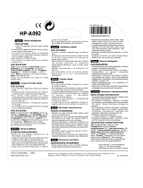 Aiwa HP-A092 Uživatelský manuál