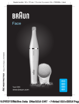 Braun 831 Face Gesichtsreinigungsbürste Uživatelský manuál