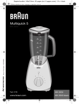 Braun MX 2050 BLACK Uživatelský manuál