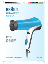 Braun Dryer SPI-C 2000 DF,  SPI-C 2000,  Satin Hair Colour Uživatelský manuál