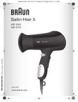 Braun HD510 HD 530 Uživatelský manuál