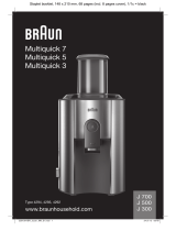Braun J300 Juicer Uživatelský manuál
