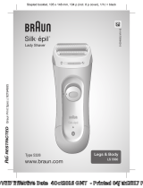Braun LS5560, Legs & Body, Silk-épil Lady Shaver Uživatelský manuál