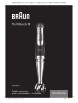 Braun MQ 9087X Uživatelský manuál