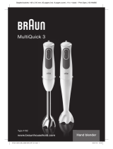 Braun MQ3035 SAUCE Uživatelský manuál