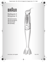 Braun MR 320 Uživatelský manuál