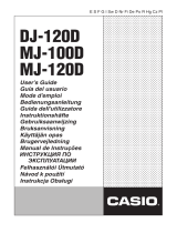 Casio MJ-100D, MJ-120D Uživatelský manuál