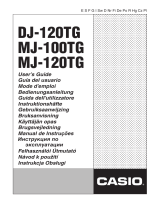 Casio DJ-120TG Návod k obsluze