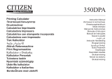 Citizen 350DPA Uživatelský manuál