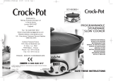 Crock-Pot SCVI600BS-I Uživatelský manuál