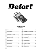 Defort DMM-1000 Uživatelský manuál