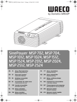 Waeco SinePower MSP702, MSP704, MSP 1012, MSP 1024 Operativní instrukce