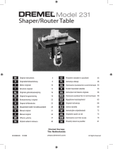 Dremel 231 SHAPER ROUTER TABLE Návod k obsluze