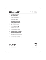 EINHELL TC-CD 18-2 Li (1x1,5Ah) Uživatelský manuál