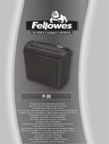 Fellowes Powershred P-20 Uživatelský manuál