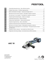 Festool AGC 18-125 5,2 EB-Plus Operativní instrukce