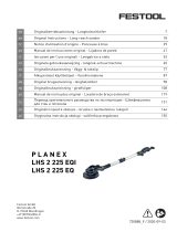 Festool PLANEX LHS 2 225 EQ Operativní instrukce
