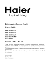 Haier HRF-663DTB2 serie Operativní instrukce