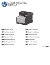 HP LaserJet Pro CM1415 Color Multifunction Printer series instalační příručka