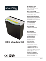 HSM Shredstar X5 Operativní instrukce