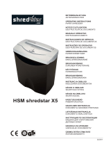 HSM Shredstar X5 Operativní instrukce