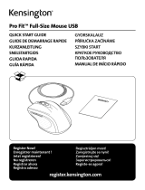 Kensington K72369EU Pro Fit Wired Mouse Operativní instrukce