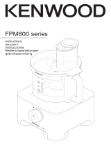 Kenwood FPM810 Multipro Sense Food Processor Návod k obsluze