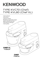 Kenwood KVL8470S Chef Titanium XL Megapack Návod k obsluze