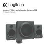 Logitech Z333 2.1 Speakers – Easy-access Volume Control Uživatelský manuál