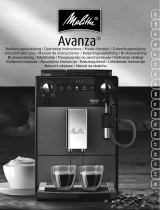 Melitta Avanza 600 Serie Uživatelský manuál