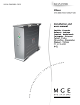 MGE UPS Systems 1500 Uživatelský manuál