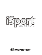 Monster iSport immersion Uživatelský manuál