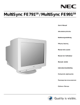 NEC MultiSync® FE991SB Návod k obsluze