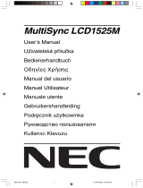 NEC MultiSync® LCD1525MBK Návod k obsluze