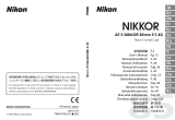 Nikon AF-S NIKKOR 85mm f/1.8G Uživatelský manuál