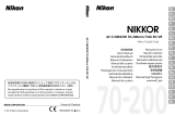 Nikon AF-S 70-200MM F/4G ED VR Uživatelský manuál