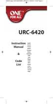 One For All URC 6420 Uživatelský manuál