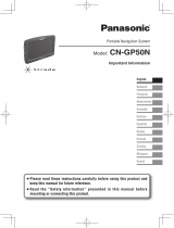 Panasonic CNGP50N Operativní instrukce