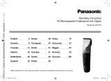 Panasonic ER1512 Operativní instrukce