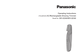Panasonic ERGD50 Operativní instrukce