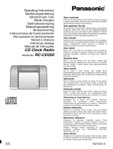 Panasonic RCCD350 Operativní instrukce