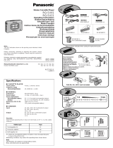 Panasonic RQSX21 Operativní instrukce