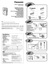 Panasonic RQSX43 Operativní instrukce