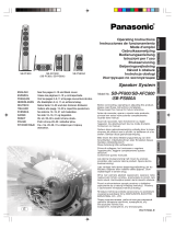 Panasonic SBPF800 Operativní instrukce