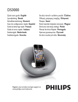 Philips Fidelio Docking speaker DS3000 Uživatelský manuál