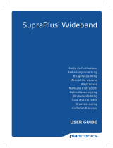 Plantronics SupraPlus Wideband HW261 Uživatelský manuál