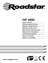 Roadstar HIF-5988 Uživatelský manuál