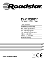 Roadstar PCD-498NMP/BK Uživatelský manuál
