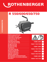 Rothenberger Drain cleaning machine R600 Uživatelský manuál