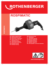 Rothenberger Drain cleaning machine ROSPIMATIC Uživatelský manuál